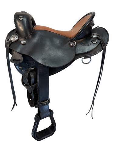 SOLD 2026/08/10j 15 Inch Used Freedom Saddlery Endurance Saddle Wide Gaited Tree