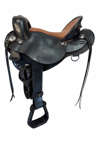 SOLD 2026/08/10j  15 Inch Used Freedom Saddlery Endurance Saddle Wide Gaited Tree