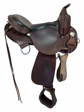 SOLD 2026/08/13e  16 Inch Used Circle Y High Horse Round Rock Gaited Trail Saddle Medium Tree 6870