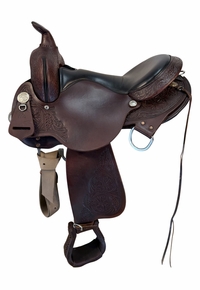 SOLD 2026/08/13e  16 Inch Used Circle Y High Horse Round Rock Gaited Trail Saddle Medium Tree 6870