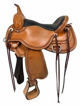 SOLD 2026/08/14j  16 Inch Used Circle Y Pioneer Trail Saddle Wide Flex2 Tree 1665