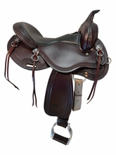 SOLD 2026/08/15   16 Inch Used Circle Y Green Valley Trail Saddle Wide Tree 2613