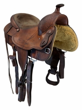16 Inch Used Crates Reining Saddle Wide Tree 244