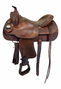 16 Inch Used Crates Reining Saddle Wide Tree 244