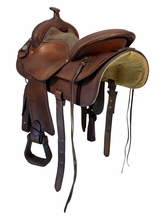 16 Inch Used Crates Reining Saddle Wide Tree 244