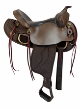 SOLD 2026/08/18j  16 Inch Used Big Horn King of Mules Cordura Trail Saddle Medium Tree 305