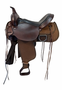 SOLD 2026/08/31e  16 Inch Used Circle Y High Horse Lisa Lockhart Cordura Trail Saddle Wide Tree 6910