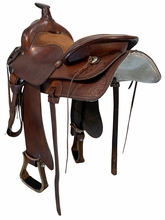 SOLD 2026/09/04 15.5Inch Used Action Company Trail Saddle Wide Tree 21541