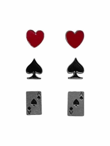 Silver Strike Ladies Earrings 3PC Card Set D460020397