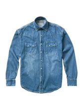 Stetson Turquoise Snap Western Denim Shirt 0465-0031