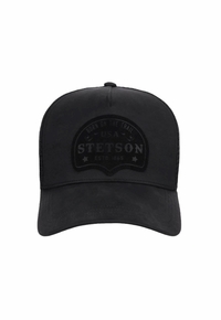 Stetson Black Cotton Blend Trucker Cap 0102-0105