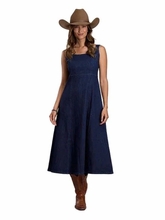 Stetson Womens Dark Blue Denim Dress 0202-3008