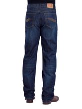 Stetson Men’s 1520 Straight Leg Zig Zag Dark Wash Jeans 1520-4074