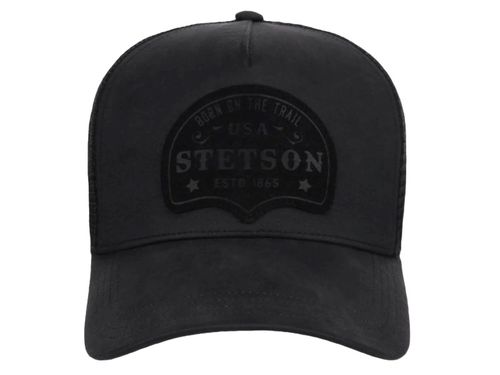 Stetson Black Cotton Blend Trucker Cap 0102-0105