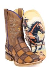 Tin Haul Checkmate Ride Fast Sole Kids Boots 0077-0968