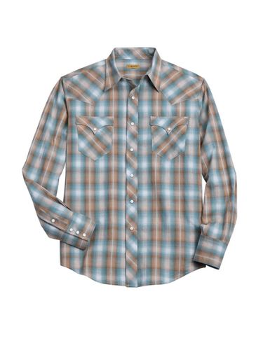 Tin Haul Mens Broken Chevron Dobby Long Sleeve Shirt 0062-0317