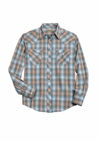 Tin Haul Mens Broken Chevron Dobby Long Sleeve Shirt 0062-0317