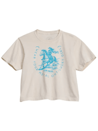 Tin Haul Womens Wear Your Metal Out Horseshoe Shirt 501-970