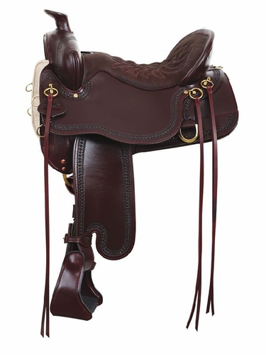 15.5" to 18.5" Tucker Heritage High Plains Trail Saddle 360