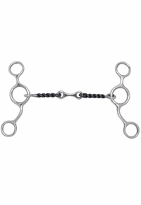 Toklat Jr Cowhorse Shank Sweet Iron Thin Twisted Dogbone Snaffle 88-93075