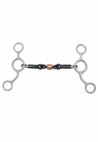 Toklat Jr Cowhorse Sweet Iron Dogbone Snaffle Copper Roller 88-93045