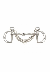 Tough 1 Kelly Silver Star Slotted Kimberwicke Snaffle 255601-0-0