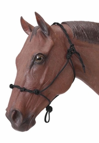 Tough-1 Knotted Rope and Twisted Crown Training Halter