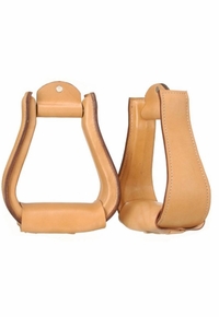 Tough-1 Leather Covered Stirrups 57-98300