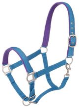 thumbnail image 2 of Tough 1 Premium Nylon Halter With Overlay For Draft Horses - Doubled Stitched, Adjustable Buckle & Snap 2 of 11