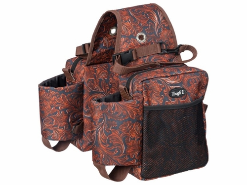 Tough-1 Saddle Bag with Bottle Holder in Prints 61-7392