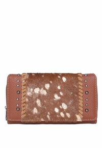 Trinity Ranch Hair-On Studded Collection Wallet TR135-W010 ZDS