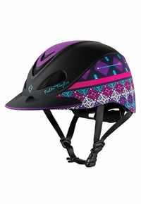 Troxel Fallon Taylor Purple Geo Performance Helmet 04-403 ZDS CLEARANCE