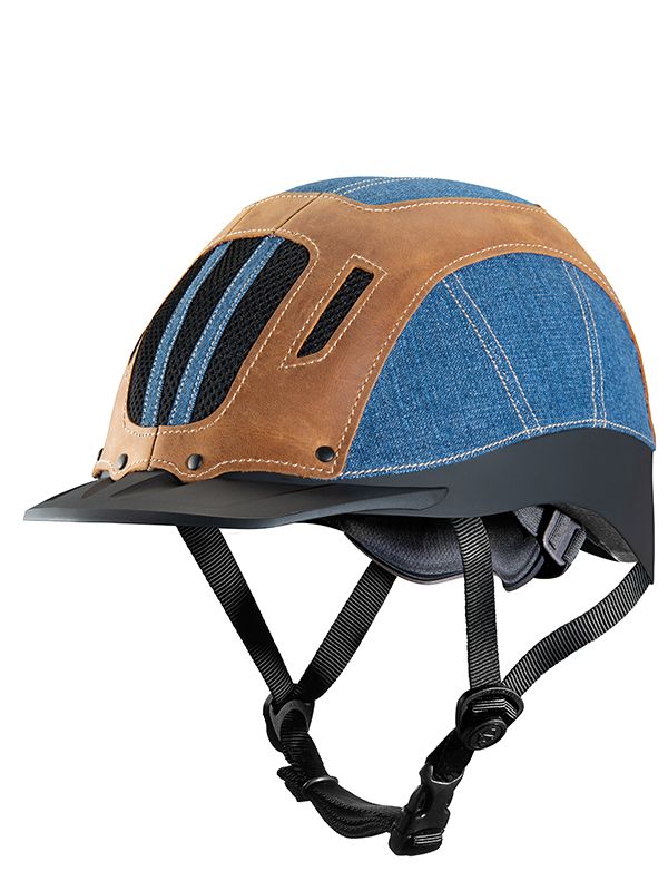 Troxel Sierra Denim Western Riding Helmet 04366 ZDS