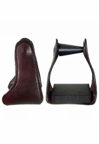 Tucker Ergo Balance Leather Covered Trail Glide Stirrups 241