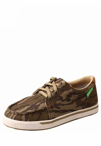 Twisted X Youth Green Camouflage Kick Shoes YCA0009