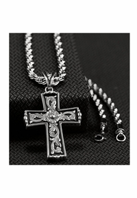 Twister Western Cross Necklace 32110