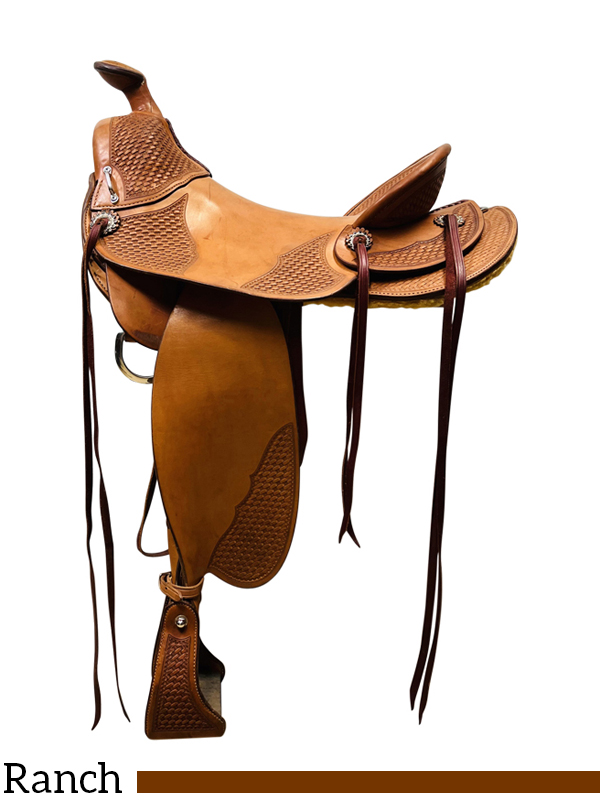 16 Inch Used JJ Maxwell Ranch Saddle *Free Shipping*