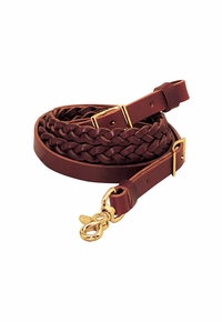 Weaver Latigo Leather 3-Plait Roper Reins 50-1504
