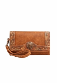 Western Ladies Blazin Roxx Ivy Style Tan Clutch N7511908