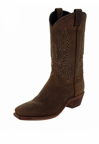 Women's Abilene Olive Brown Oiled Cowhide Western Boots 9011