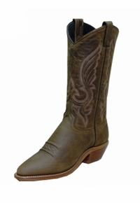 Women's Abilene Olive Brown Oiled Cowhide Western Boots 9036 ZDS