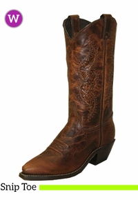 Women's Abilene Tooled Inserts Western Boots 9141