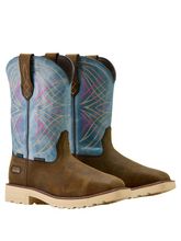 Women�s Ariat Activator Waterproof Steel Toe Wide Square Toe Work Boot 10063832