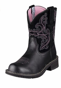 Women's Ariat Black Deertan Fatbaby II Boots 10004729