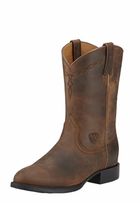 Women's Ariat Heritage Distressed Brown Roper Boots 10000797