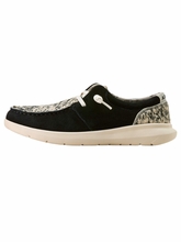Women�s Ariat Hilo Black Suede Brindle Casual Moc Shoes 10074345