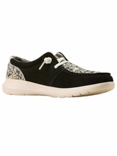 Women�s Ariat Hilo Black Suede Brindle Casual Moc Shoes 10074345