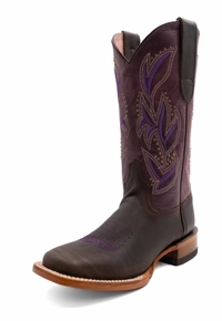 Women�s Ferrini Maggie Chocolate Square Toe Boot 8219309