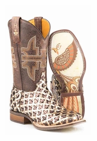 Women's Tin Haul 3D Cross with Peacock Sole Boots 0077-1423 ZDS
