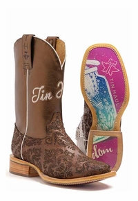 Women's Tin Haul Damask Diamonds with Freedom Sole Boots 0007-1441 ZDS
